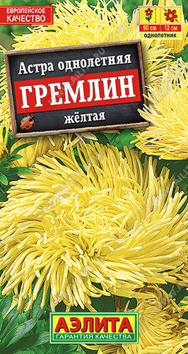 Астра Гремлин желтая